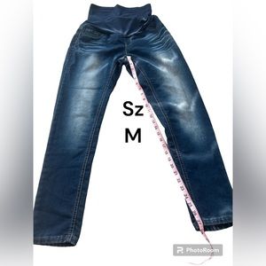 Angel Kiss Maternity Jeans M High Rise Skinny-Stretchy Comfort Panel Belly Band